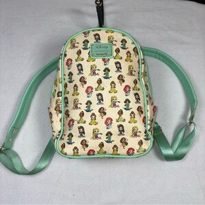Disney x Loungefly Chibi Princess Mini Backpack Mint Green *READ DESCRIPTION